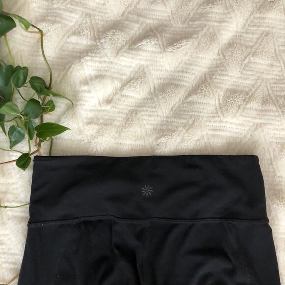 Athleta Mantra Mesh Capri Leggings in Black - Picture 8 of 8